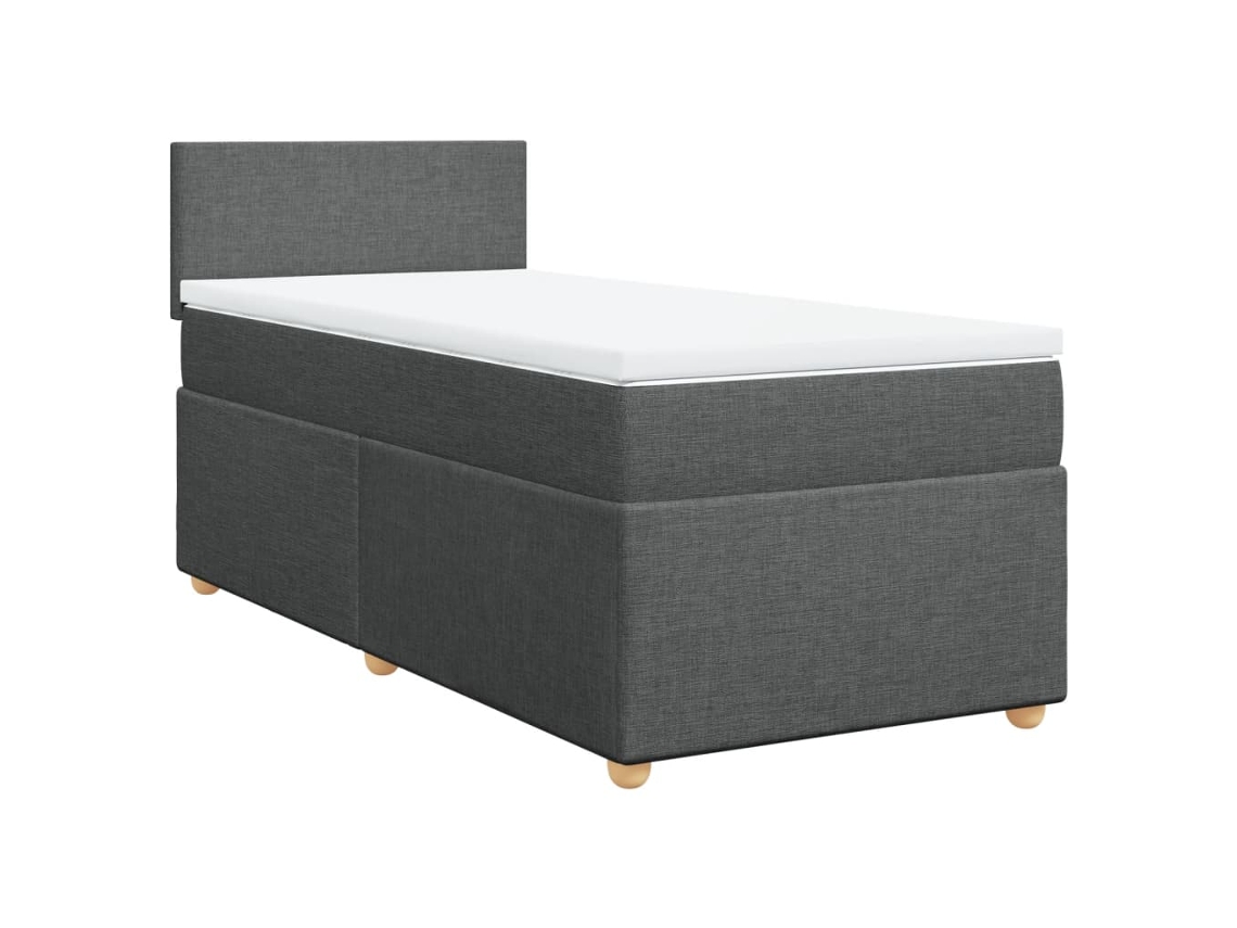 Box Spring Bed, Box Spring Beds Vidaxl Cinzeto Tecido (90 X 200 Cm)