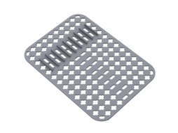 Protetor de Silicone para Pia, Pacote com 1 Unidade, Grade de Silicone para o Fundo da Pia, Tapete para Pias de Aço Inoxidável AQUAFORGE