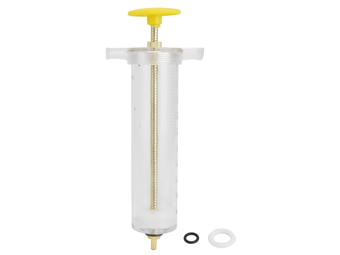 Seringa Veterinária Primerox Manual 100ml para Suínos, Bovinos, Ovinos, Cães, Gatos