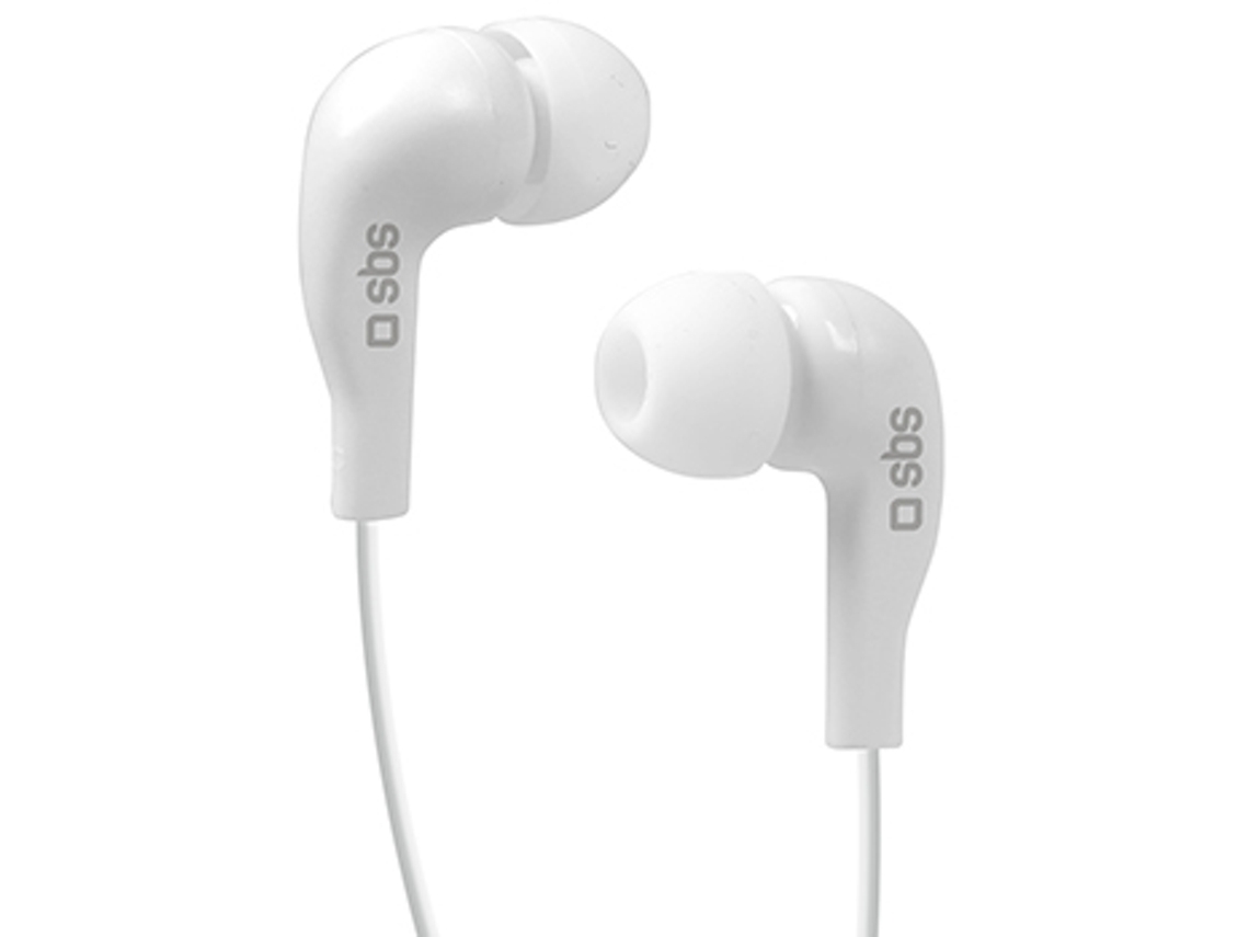 Auricular Stereo In-ear 3,5mm SBS Branco (Outlet Caixa Aberta)