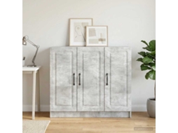 Vidaxl Buffet Cinzento Cimento 89 X 34,5 X 77 Cm Derivados De Madeira