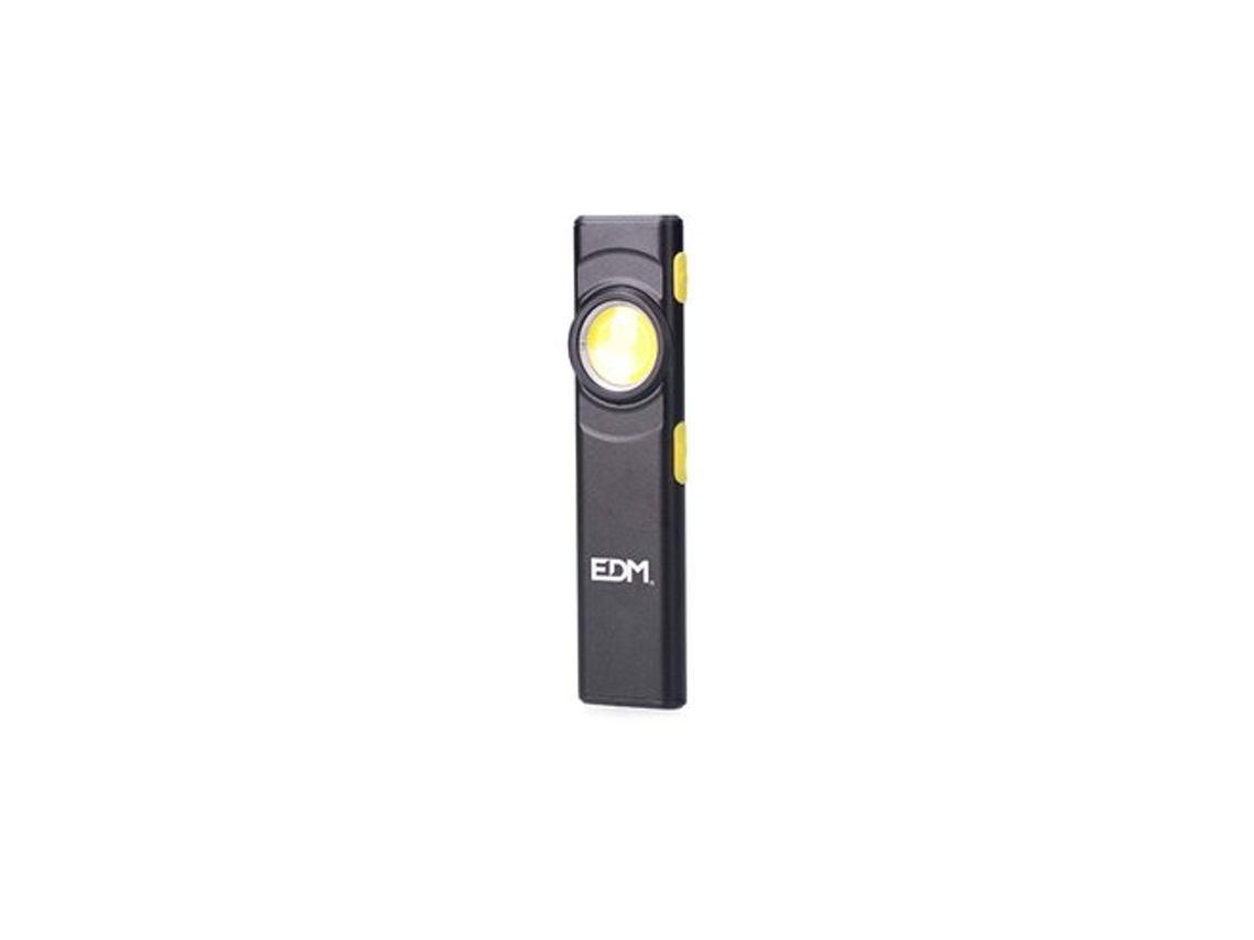 Lanterna Led Ultra Slim Com 8 Modos Diferentes E Até 6 Horas De Autonomia Ip44 (inclui Bateria E Acessórios) Edm (5w 4cct 500lm)
