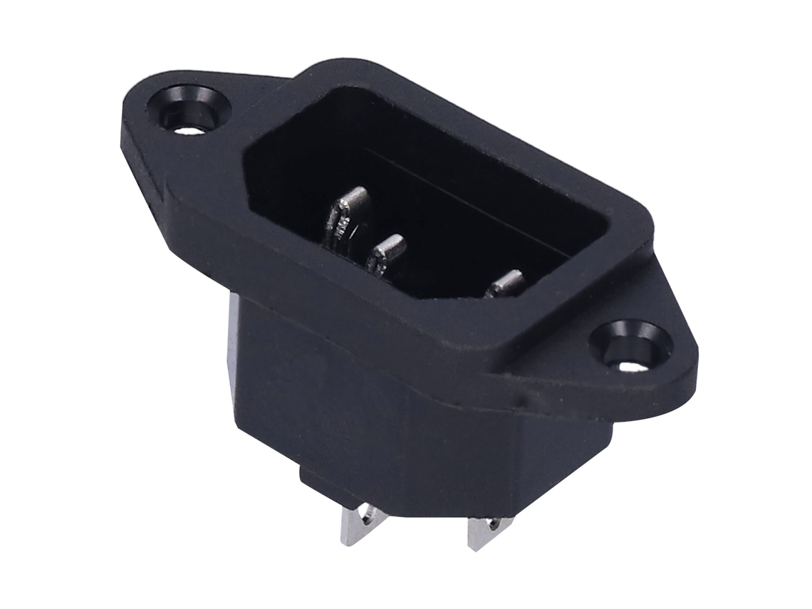Conector Macho 3-core 10a 250v Chassis Industrial