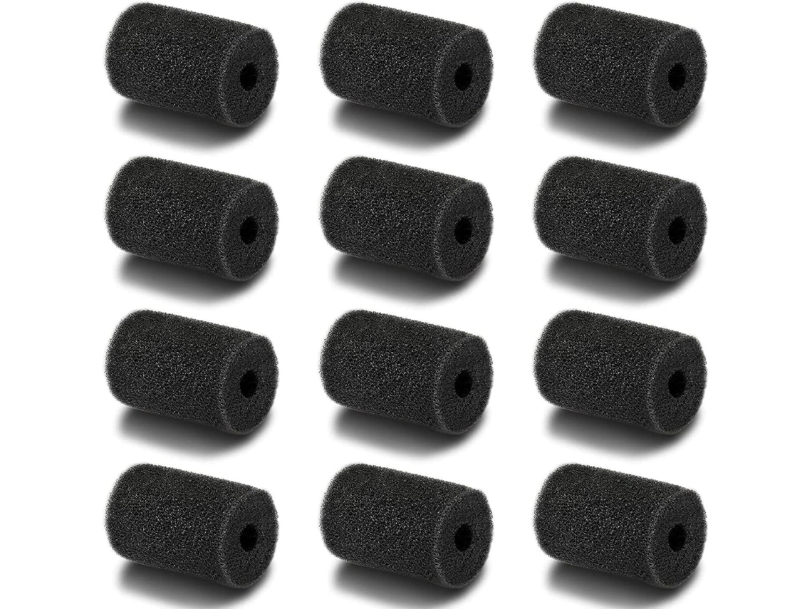 12 Unidades de Escovas de Espuma para Robô de Piscina, Compatível com Polaris 180/280/360/380/480/3900 AQUAFORGE
