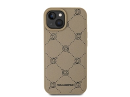 Capa Magsafe para iPhone 15 KARL LAGERFELD Pele Sintética Bege