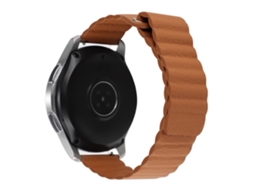 Bracelete de Couro Genuíno Magnético 22Mm para Coros Apex 46Mm/Apex Pro/Ticwatch Pro 3 Marrom