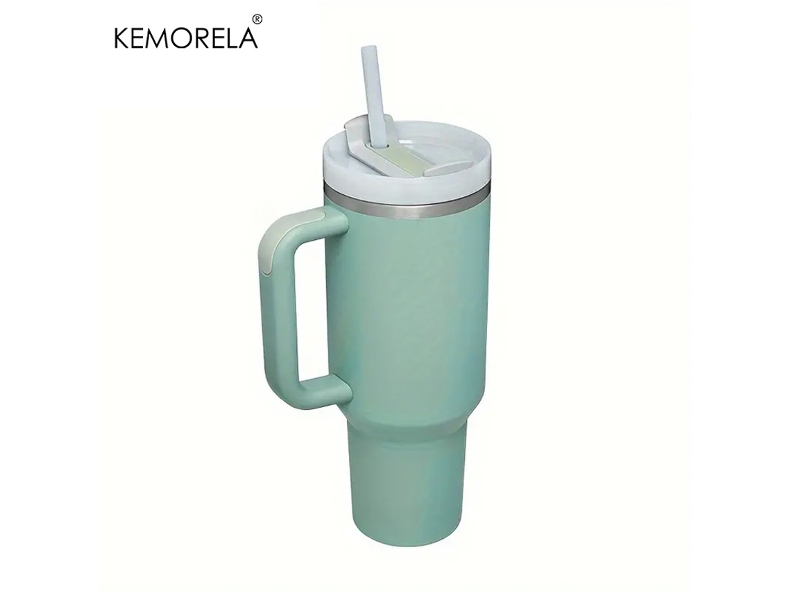 (estilo 7) Copo Térmico De Aço Inoxidável Com Alça, Tampa E Canudo, Modelo Feminino