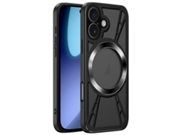 Capa Para Iphone 17 - Silicone Com Ventilação E Orifícios - Metal Para Magsafe