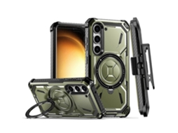 Capa Protetora Armor Series Com Clipe Traseiro Para Samsung Galaxy S23+ 5g