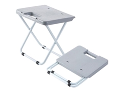Banqueta Dobrável Portátil, Cor Cinza, para Pesca AQUAFORGE
