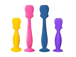 Mali 4pcs Aplicador de Creme para Fraldas de Silicone Macio com Base de Ventosa para Bebê Recém nascido