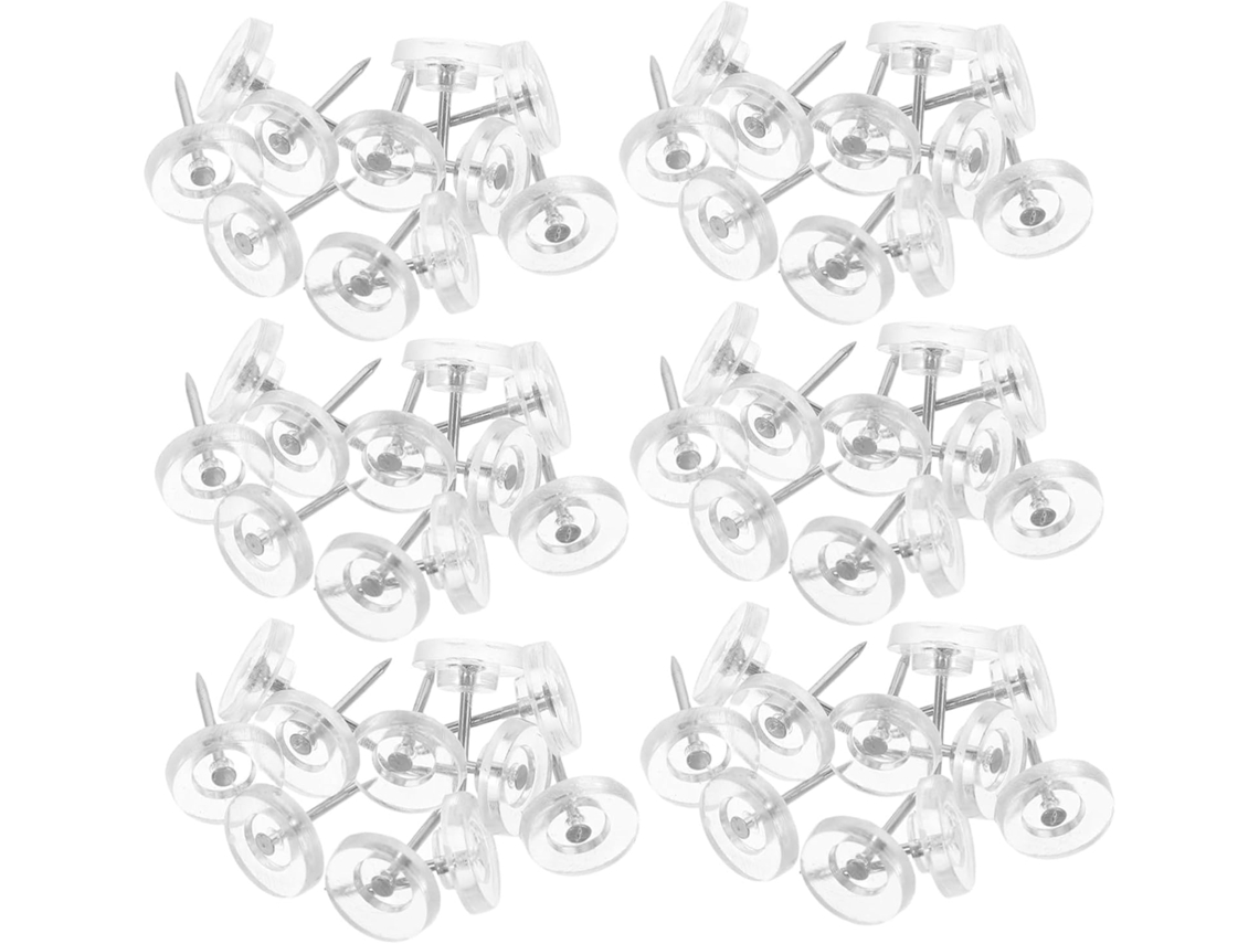 Nuobesty 150 - Lápis de Alfinete Artesanal Transparente com Ponta Redonda para Uso Não Escritural, Escolar e de Desenvolvimento Criativo