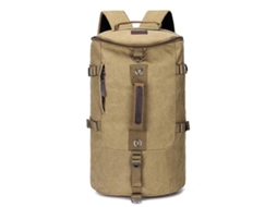 Mochila De Caminhada Cáqui 49x29x32cm, Grande Capacidade, Estilo Militar, Para Transporte E Organização Prática Dos Artigos Indicados