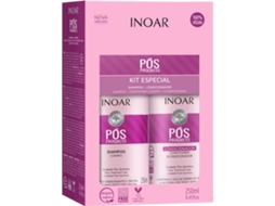 Shampoo e Condicionador 1 Pacote Inoar Duo Pós Progress Keratin Smoothing BRAZILIANHAIRPRODUICTS