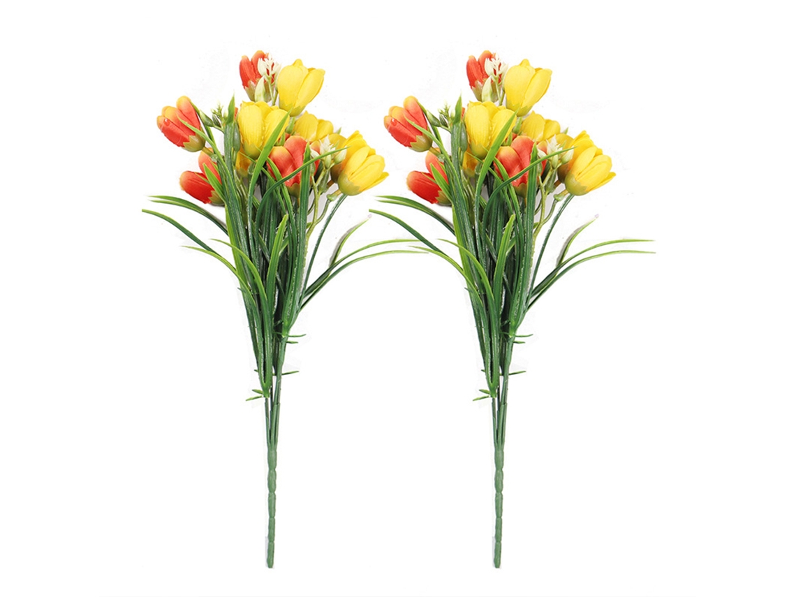 Peças Tulipas Artificiais Ramo Falsas Decoração Casa Jardim Casamento Festa