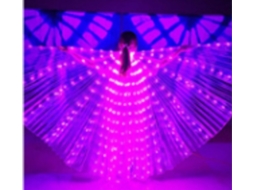 Laxiscreed Asas De Borboleta Luminosas E Dancantes Com Bastão Telescópico Rosa, Necessita 3 Pilhas Aa