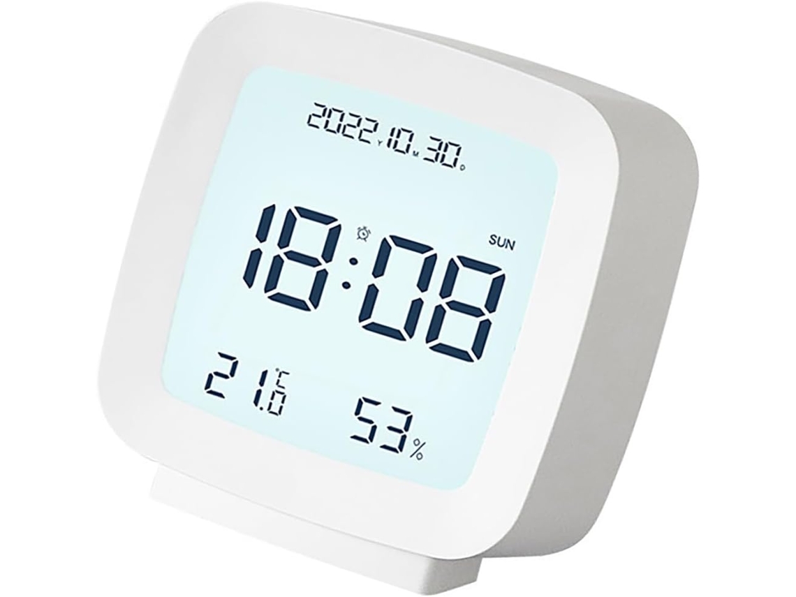 Despertador Digital Led Infantil Sixrun, Tamanho Compacto Com Detecção De Temperatura E Umidade Para Casa Ou Viagens