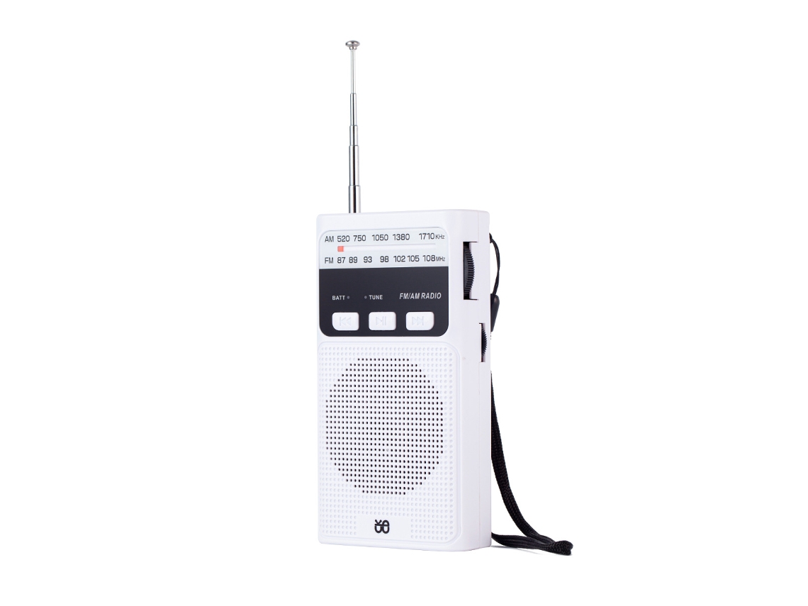 Rádio Portátil, Rádio De Bolso Analógico Fm/am Recarregável Com Lanterna.