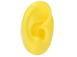 KOFIHETY Modelo De Orelha Em Silicone Simulação De Orelha Artificial Para Aparelhos Auditivos Amarelo