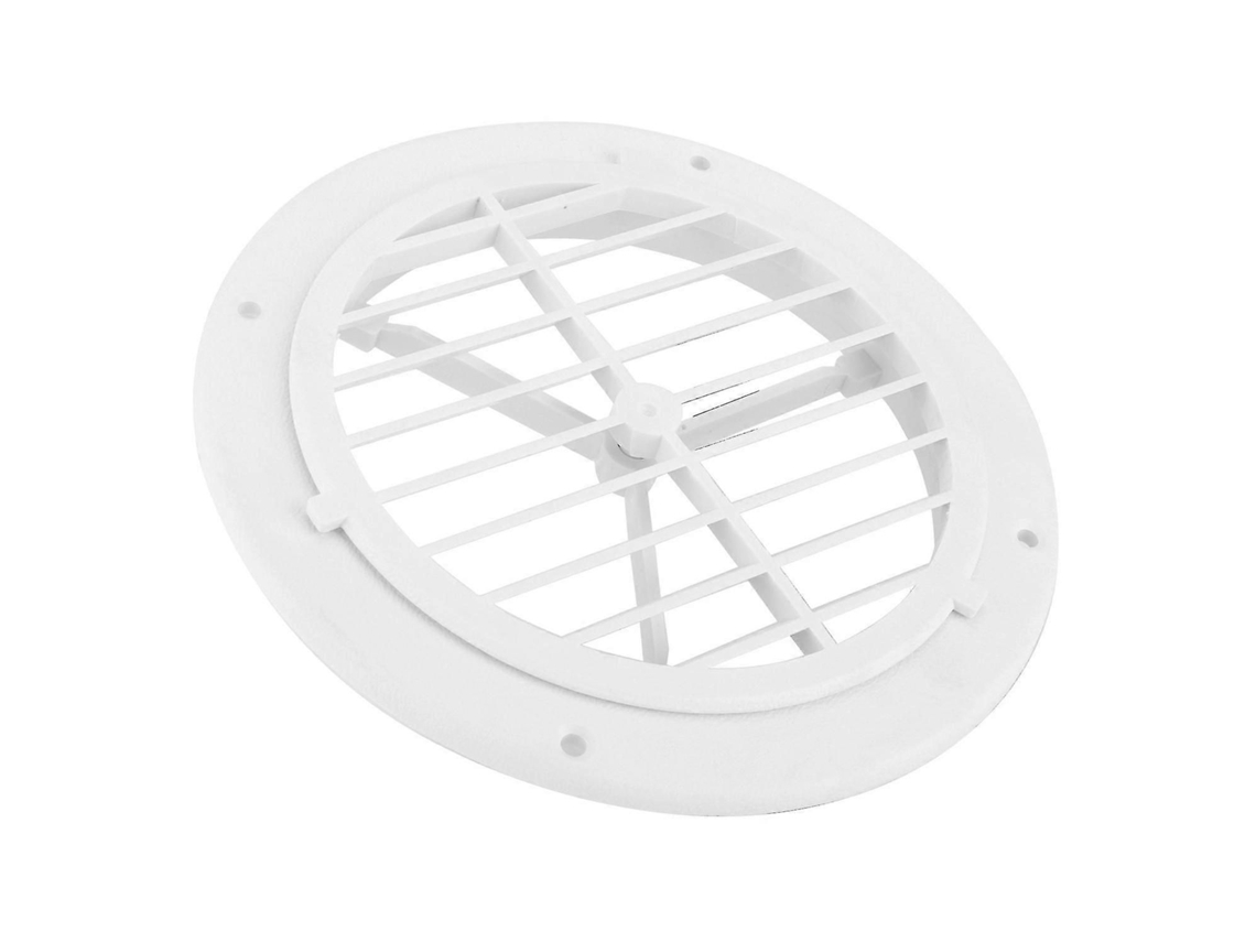 Ventilação Marítima Hvac De 164 Mm/6,5 Polegadas, Tampa De Saída De Ar Com Direção Ajustável, Redonda, Branca, Para Iates, Barcos E Trailers
