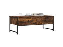 Vidaxl Mesa De Centro 101x49x39,5 Cm Derivados Madeira Carvalho Fumado
