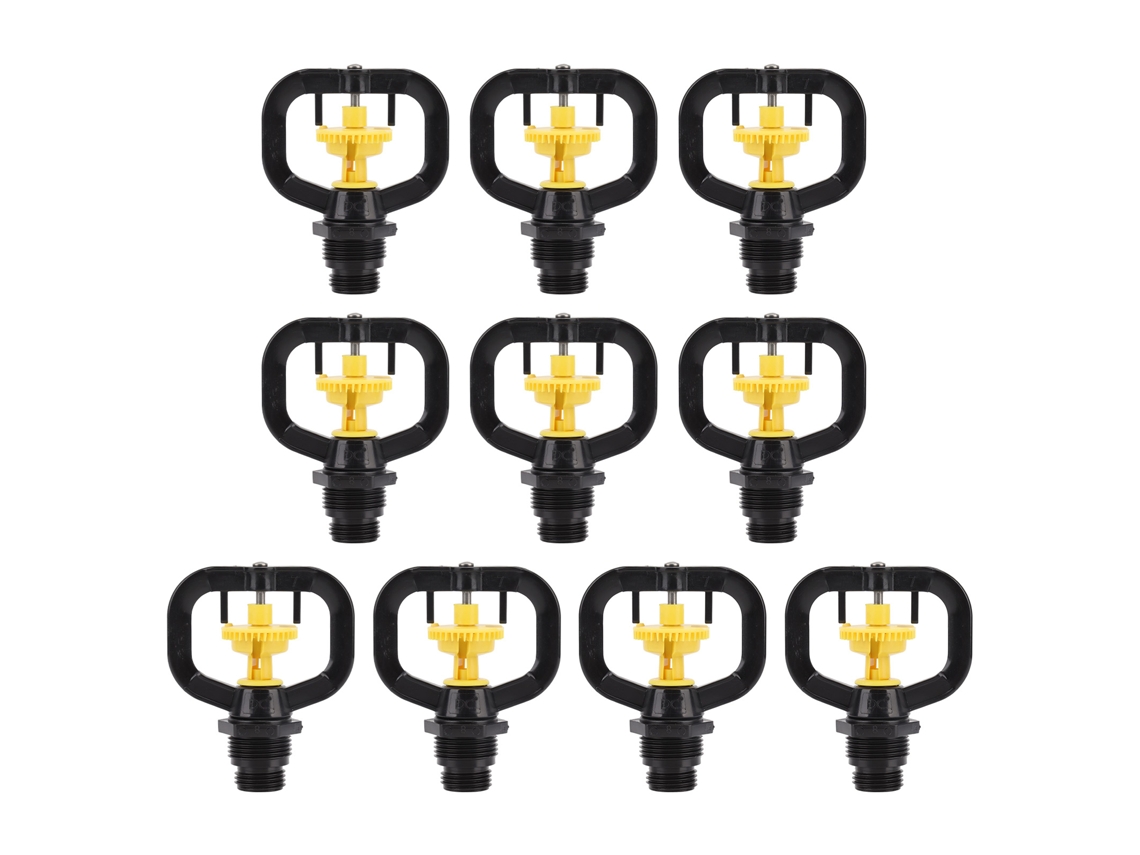 10 Bicos Rotativos Jardim Irrigação G1/2 G3/4 10pcs