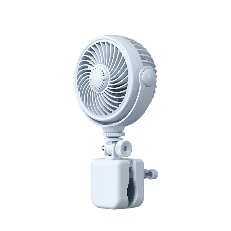 Ventilador de Encaixe, Ajuste Flexível de 720°, Três Velocidades de Vento MDUG (azul)