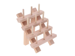 Rack de Carretel Dobrável de Madeira de Faia ALLINLESS