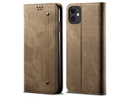 Capa Inch Para Iphone 13 Pele Sintética Laranja