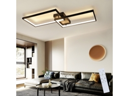 Zmh Luminária De Teto Led Moderna Com Controle Remoto - Luminária De Metal Para Quarto