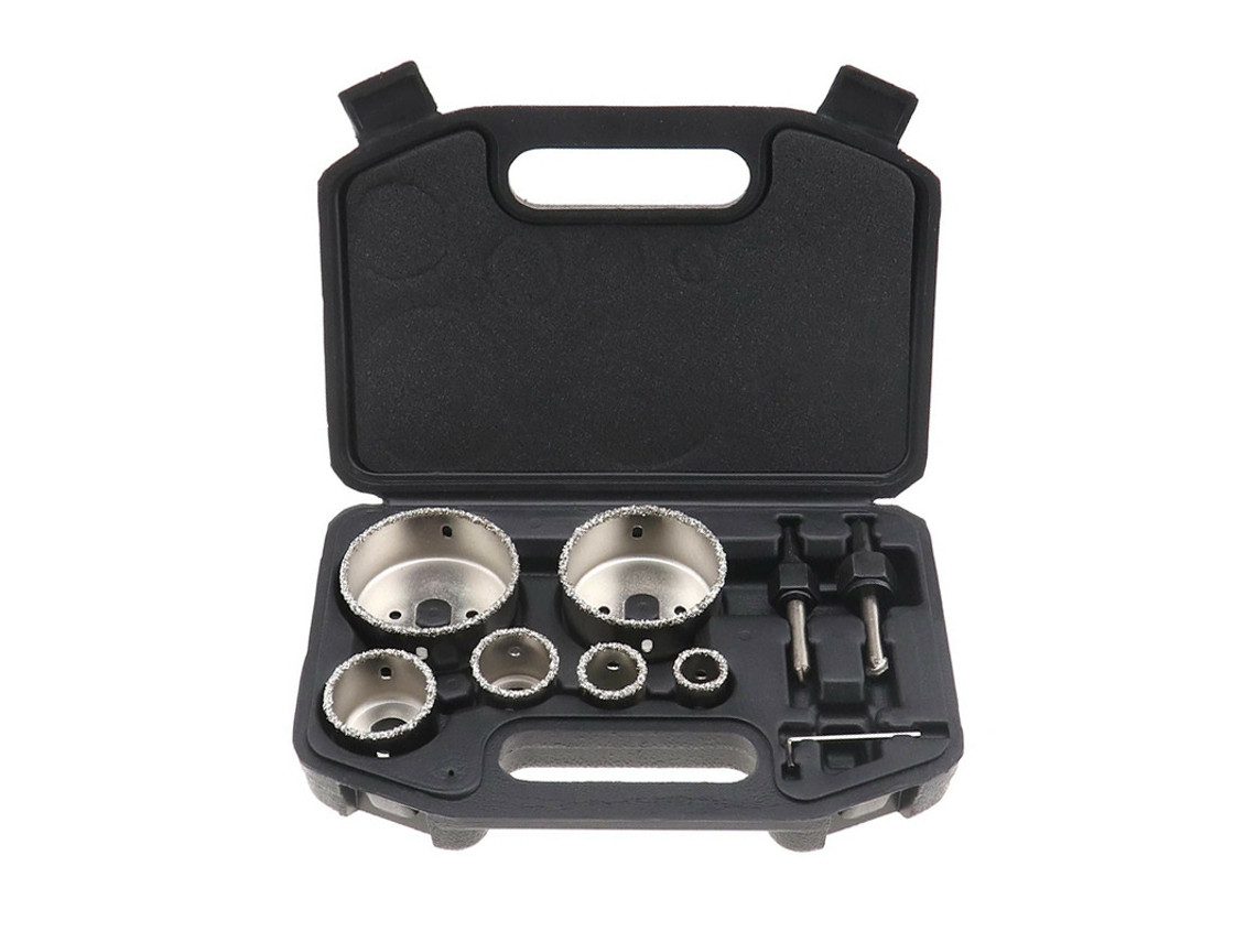 Kit de 6 Serras Copo com Revestimento de Liga para Azulejos, Diâmetros Dos Furos 22 73 Mm, Portátil, Também para Cortar Concreto. X001