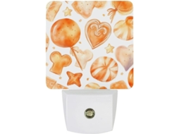 Luminária De Parede Com Sensor, Design Com Doces E Corações, Luz Led Branca Quente Quarto, Banheiro, Cozinha