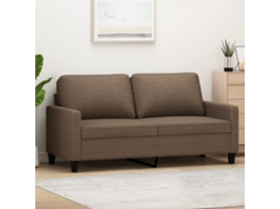 Sofá De 2 Lugares | Sofá Da Sala | Sofá De Relaxamento Tecido 140 Cm Castanho Wsd671754 Lovely Home
