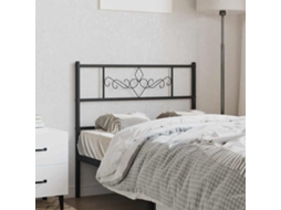 Vidaxl Cabeceira De Substituição 107 Cm Metal Preto