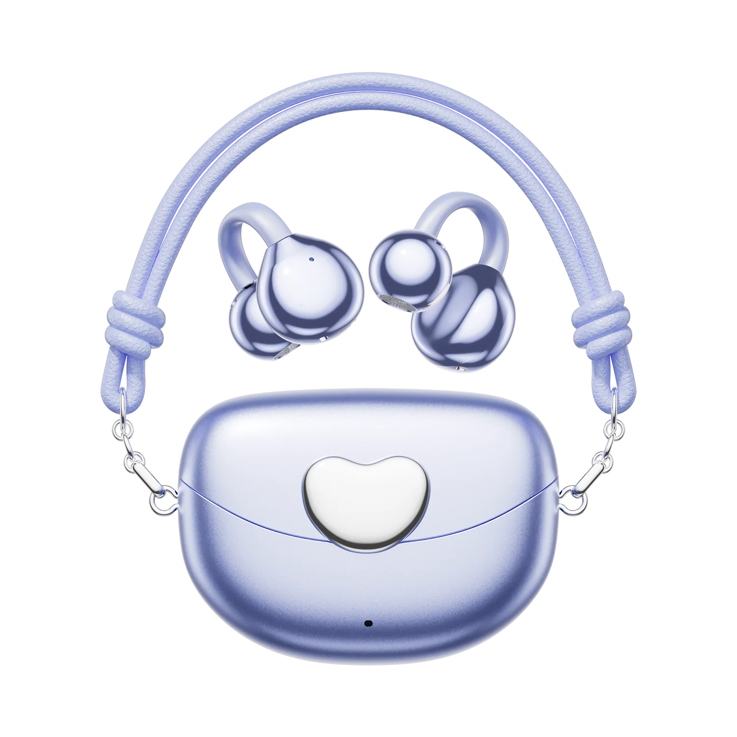 (roxo) Fones De Ouvido De Encaixe Em Formato De Coração Com Cancelamento De Ruído E Design À Prova D'água.