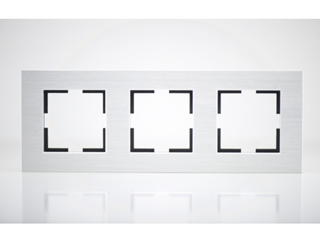 Placa de Acabamento de Metal Alu 3 Postes 84X230X10Mm