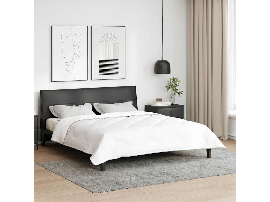 Vidaxl Edredom 2-em-1 240 X 220 X 8 Cm Inverno Poliéster Branco