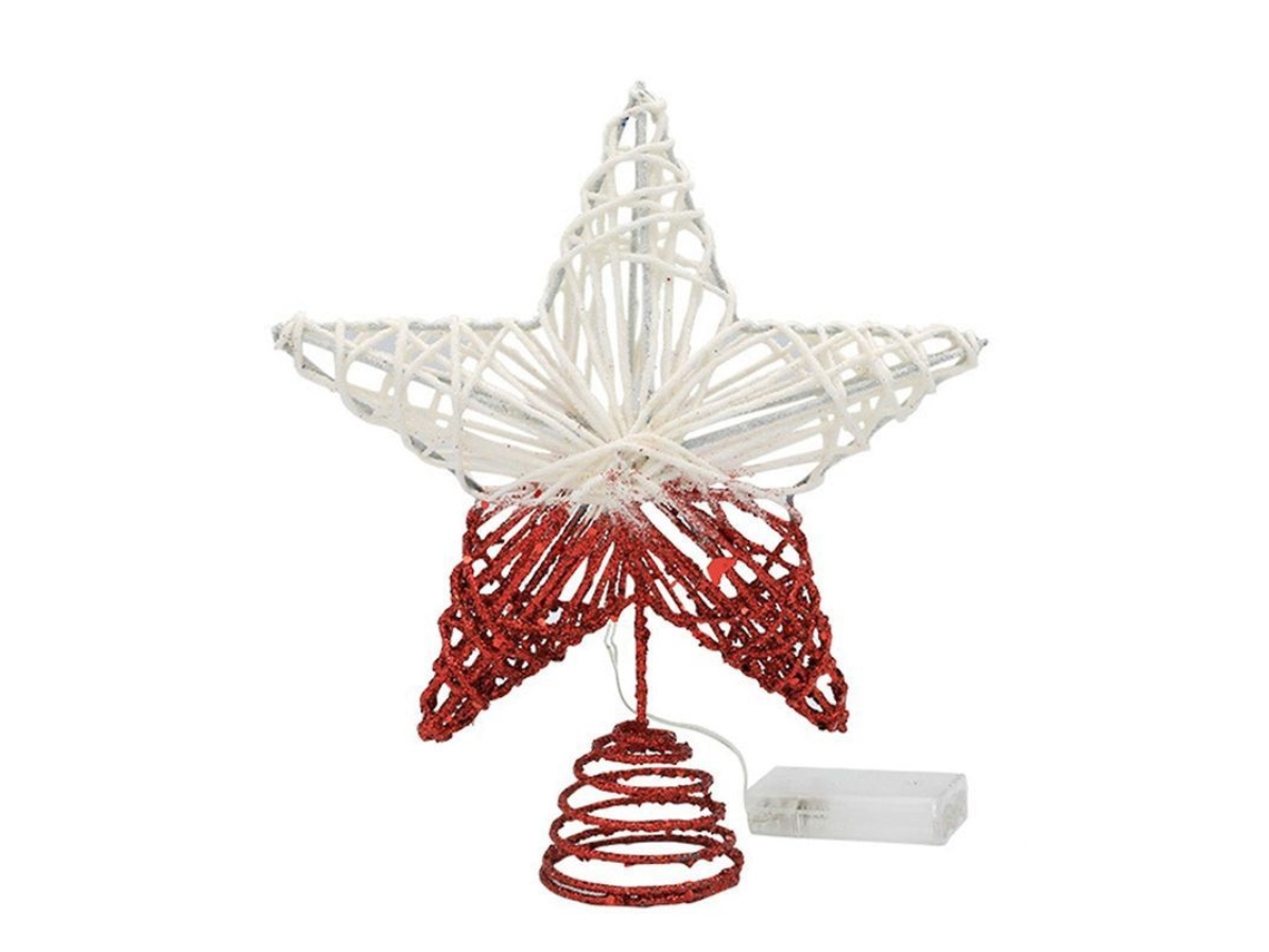 Estrella Led Para Cima De Árbol De Navidad 2025 Con Purpurina Ornamento Luces Decoración Navideña