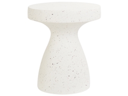 Mesa De Apoio Beliani Biviere De Óxido De Magnésio Branco Creme 39x39x46