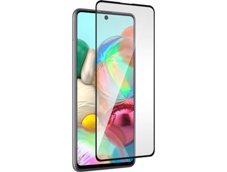 Película de Vidro Temperado Samsung Galaxy A71 AVIZAR Biselado Preto