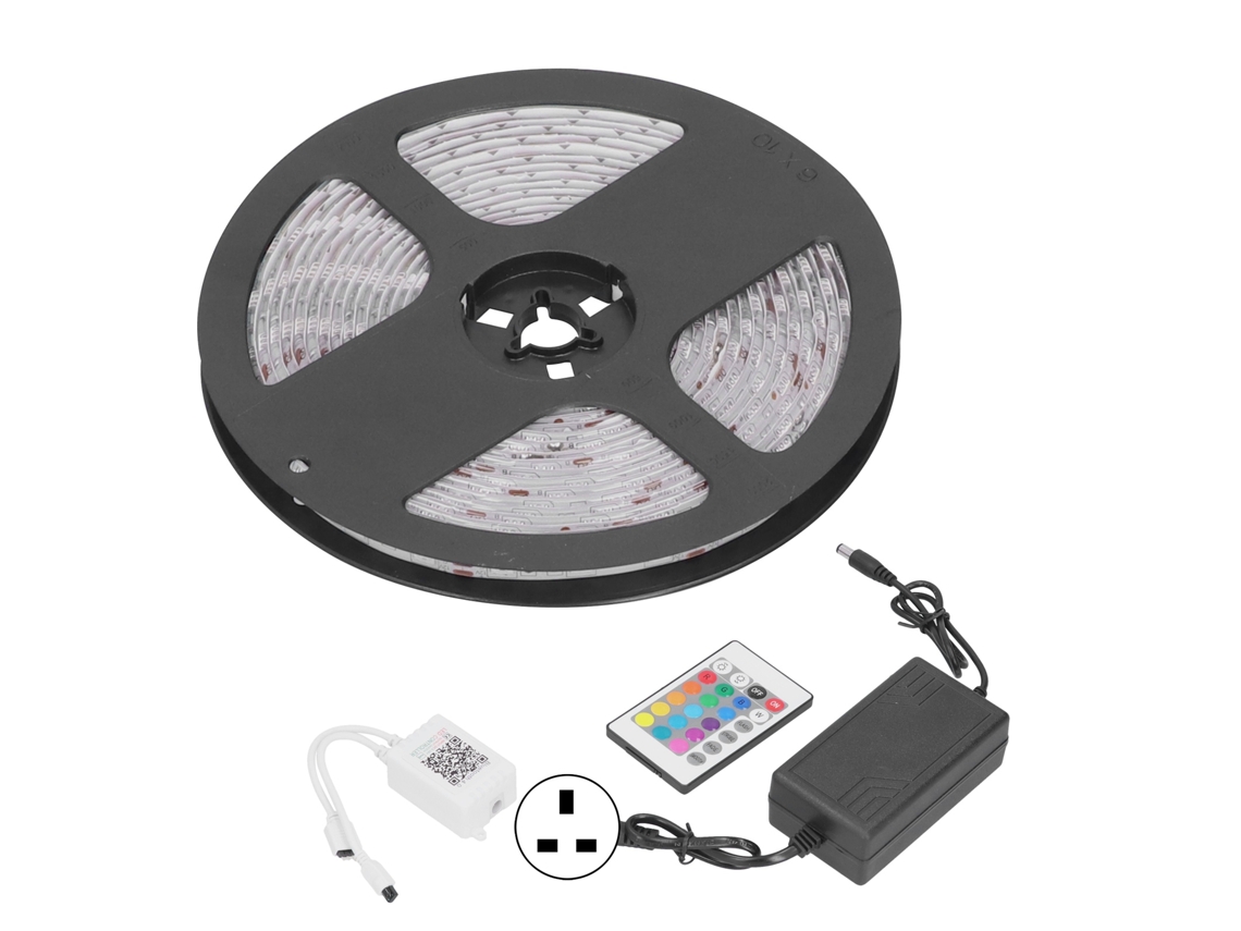 Fitas De Luz 5m Fitas De Led Rgb 5050 Para Decoração De Quarto Interior E Exterior