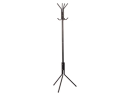 Tradineur Cabide Metálico De Pé Com 8 Ganchos, Porta Casacos E Chapéus, Estilo Minimalista, Para Hall, Sala Ou Escritório Acan (preto 170 X 48 Cm)