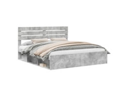 Estrutura da Cama com Cabeceira Concreto 180 X 200 Cm MAISON EXCLUSIVE