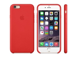 Capa em pele para iPhone 6 Vermelho