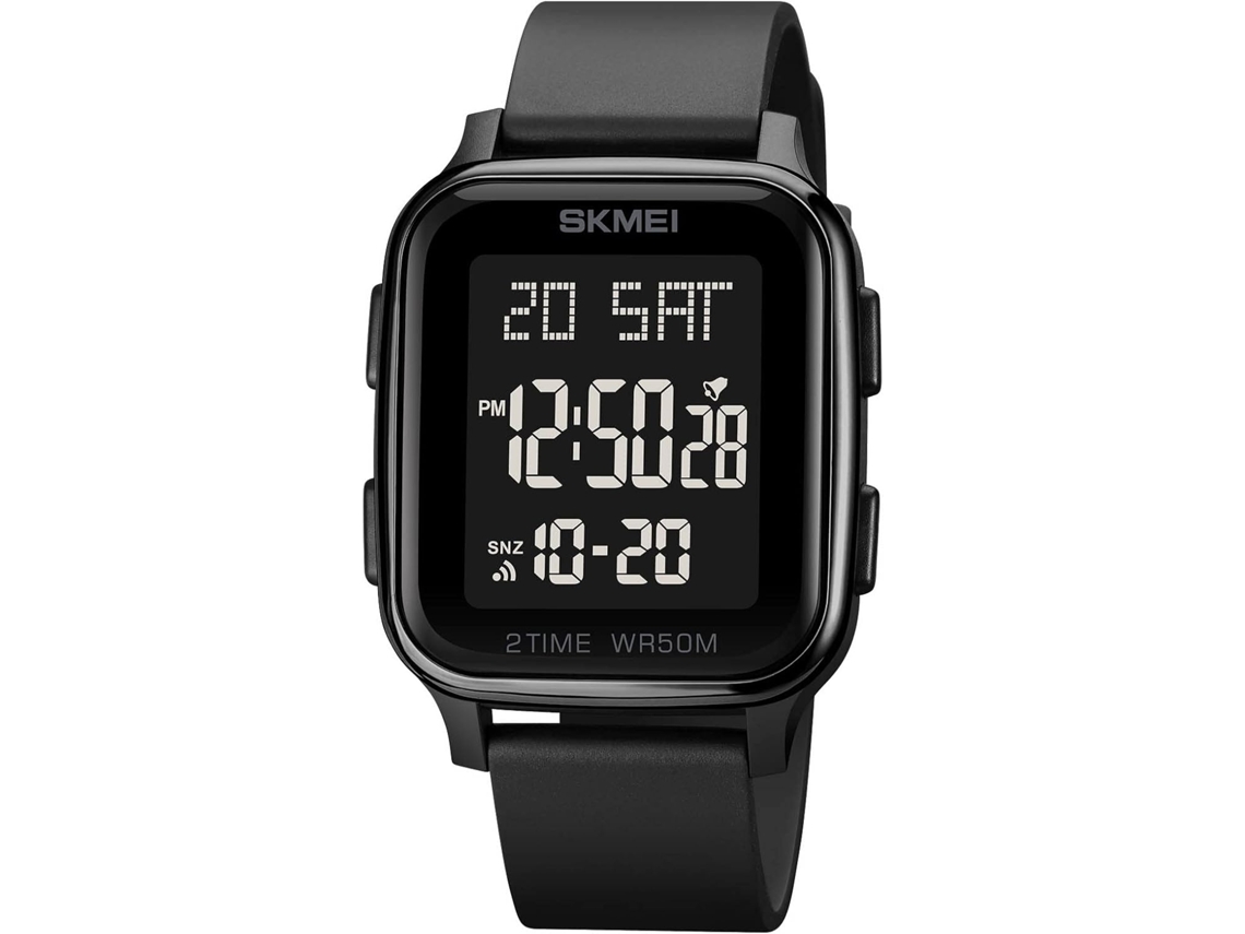 Lurelia Relógio Digital Feminino, Movimento De Quartzo, Visor Digital, Led, Cronómetro, Alarme, Data/calendário, 12/24h, Luminoso, 8,7 Polegadas, Azul