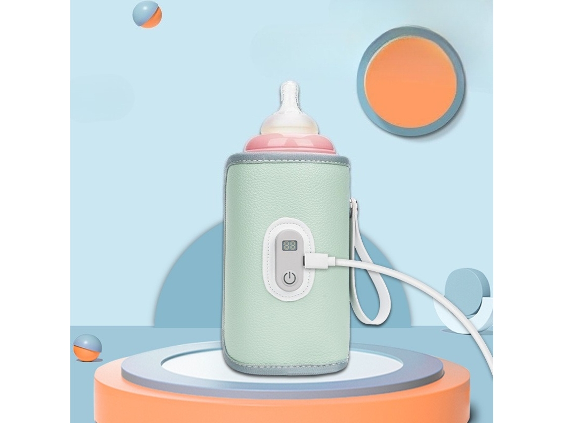 Aquecedor De Mamadeiras Portátil, Com Capa Isolante Termostática E Visor - Elysve