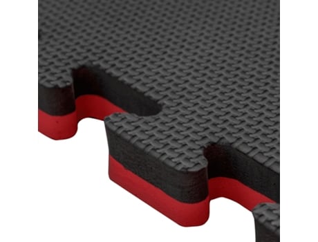 Tatami Puzzle 30 Peças 30M² Piso Tatami para Ginásio Ideal Artes Marciais 1M X 1M X 4Cm Azul/Vermelho Reversível JOWY