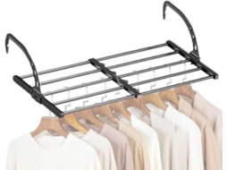 Prateleira De Cabeceira Dobrável E Ajustável Para Dormitório Cabideiro Extensível Ideal Para Var Gokoco