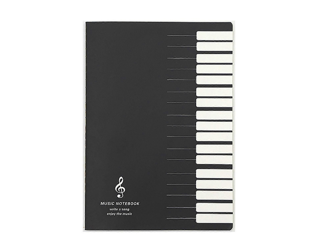 Caderno De Partituras Com Cinco Linhas, Estilo Pauta Musical