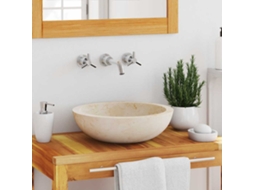 Vidaxl Lavatório 40x12 Cm Mármore Creme